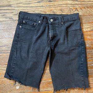 Jean shorts distressed